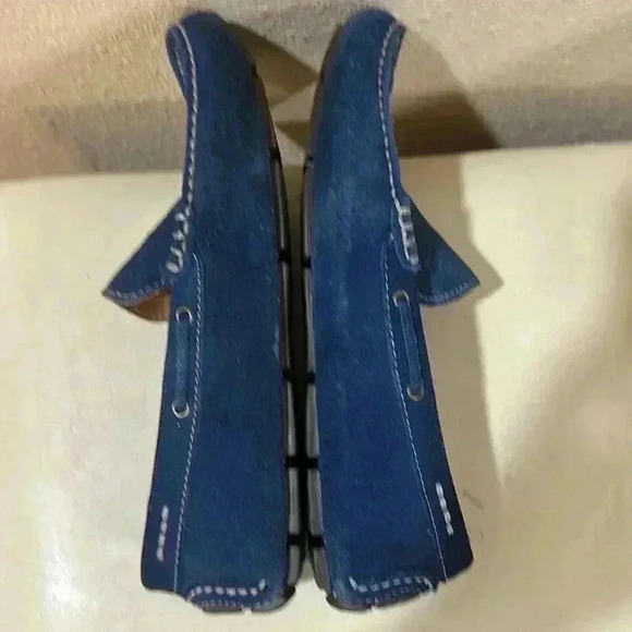G.H.Bass&Co blue, suede driving shoes size 71/2 M main image 6